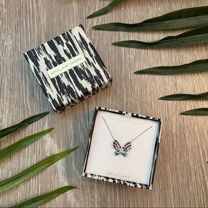 Olivia and Jackson Butterfly Gem Necklace